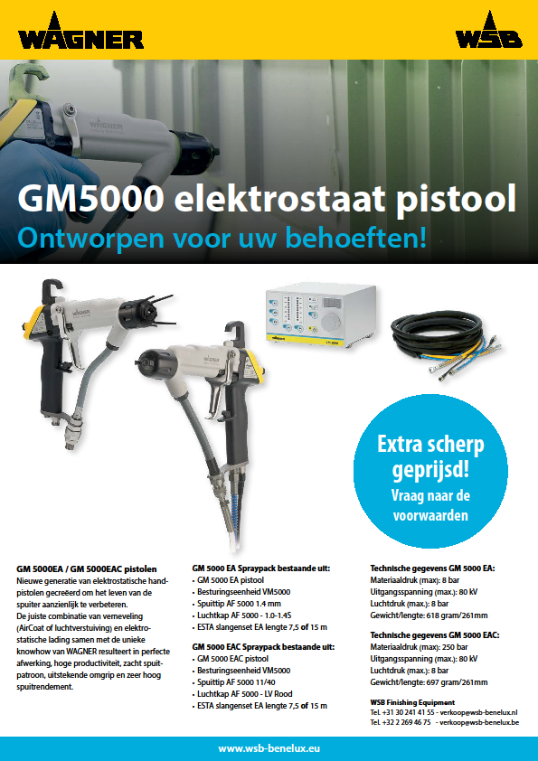 WAGNER GM5000 elektrostaat pistool