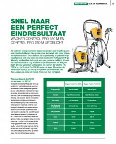 Gebruikers aan het woord over de WAGNER Control Pro pompen!